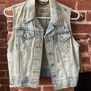 XS Vintage Levi’s Jean Vest